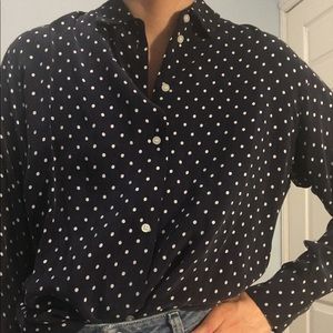 Everlane Polkadot Button Down